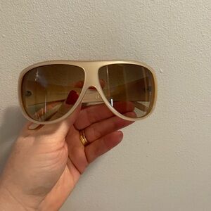 Valentino Cream Sunglasses